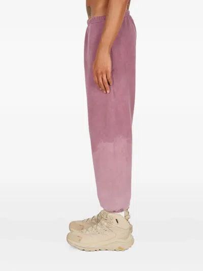 褪色效果棉运动裤