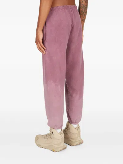 褪色效果棉运动裤