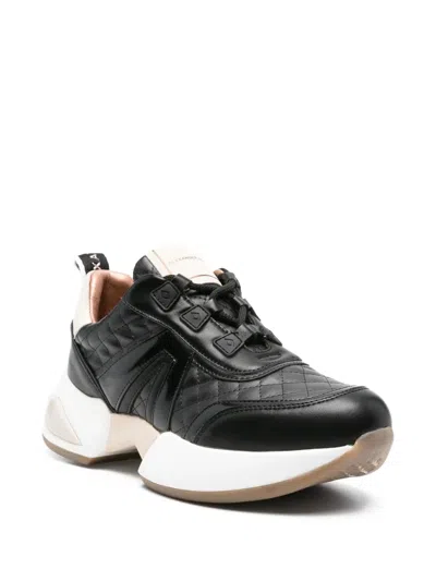 Alexander Smith Marble Leather Sneakers In Black