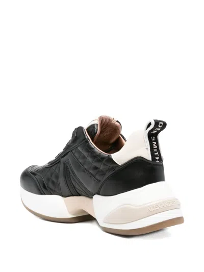 Alexander Smith Marble Leather Sneakers In Black