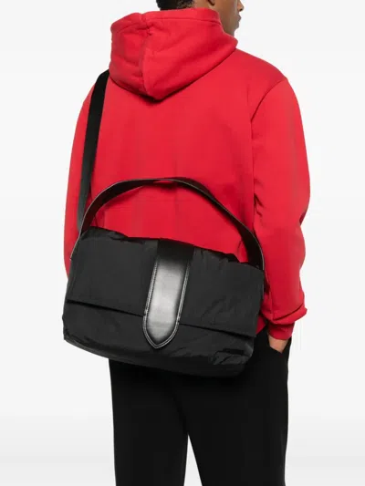 Jacquemus The Messenger Bambino Bag With Adjustable Shoulder Strap In Black