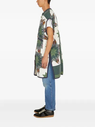 绗缝星星印花外套