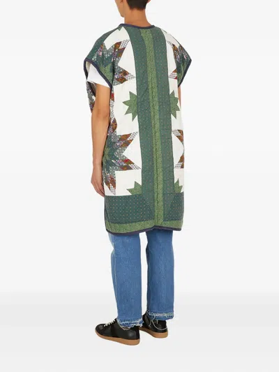 绗缝星星印花外套