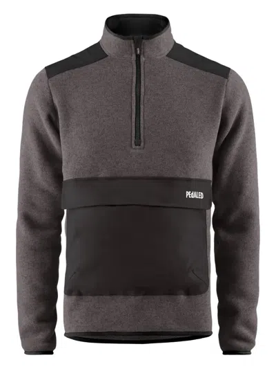 双向口袋拉链领毛衣