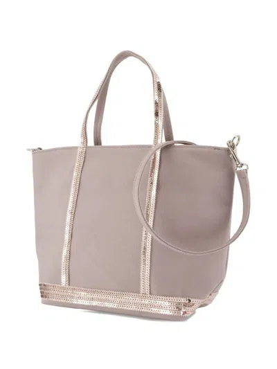 Vanessa Bruno Sequin-trimmed Tote Bag In Neutral
