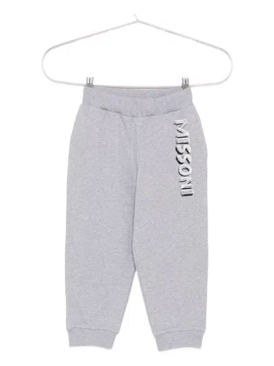 Missoni Sequin-embellished Tracksuit Bottoms In Gray