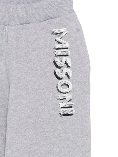 Missoni Sequin-embellished Tracksuit Bottoms In Gray