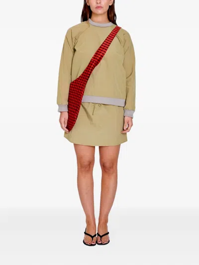 Coa Nyc Gingham-check Shoulder Bag