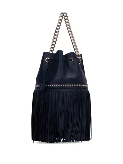 J & M Davidson Fringed Chain-strap Bucket Bag