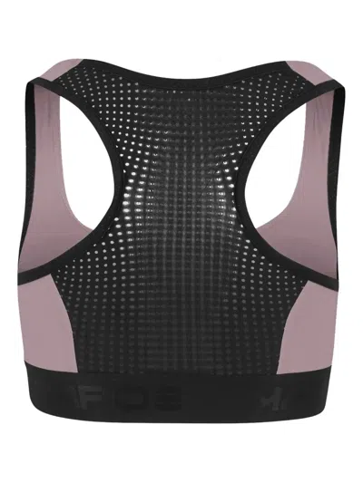 Karpos Racer-back Mesh-panel Sports Bra In Purple