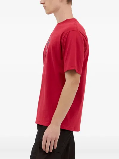 Ice & Techno Graphic-print Crewneck T-shirt In Red