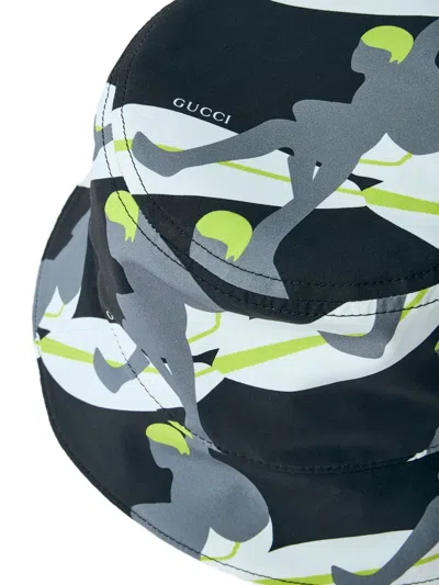 ALLOVER GUCCI 冲浪者印花渔夫帽