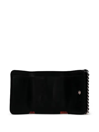 Stella Mccartney Falabella Chain-trim Wallet In Black