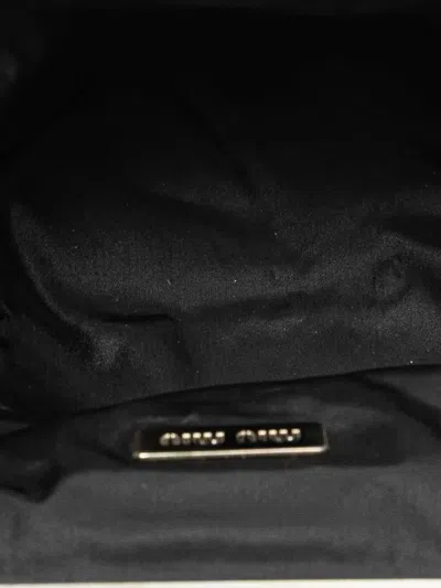 Pre-owned Miu Miu 1993-2000 Satin Clasp Clutch On Strap Shoulder Bag