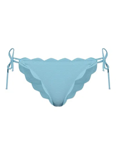 Marysia Mott Self-tie Bikini Bottoms In Blue