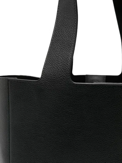 Strathberry Melody Tote Fine Grain Leather Black Bags