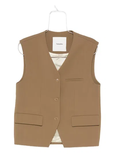 Nanushka Buttoned Sleeveless Vest