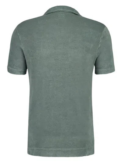 Fedeli Terry-cloth T-shirt In Green
