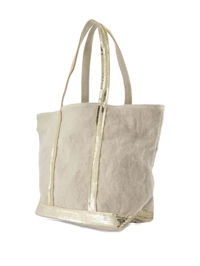 Vanessa Bruno Sequin-trimmed Tote Bag In Neutral