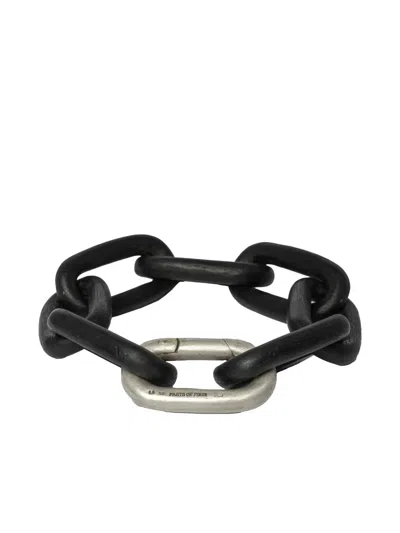 Parts Of Four Sterling Silver Infinity Chain Bracelet In Metallic