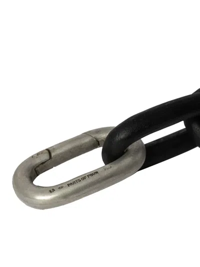 Parts Of Four Sterling Silver Infinity Chain Bracelet In Metallic