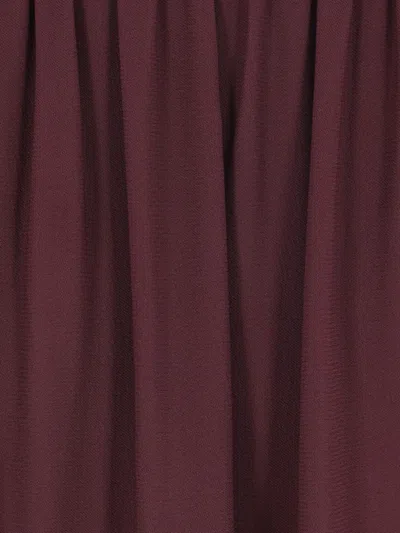 Elisabetta Franchi Merlot Blouse With Jewel In Brown