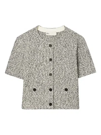 Tory Burch Tweed Button Cardigan
