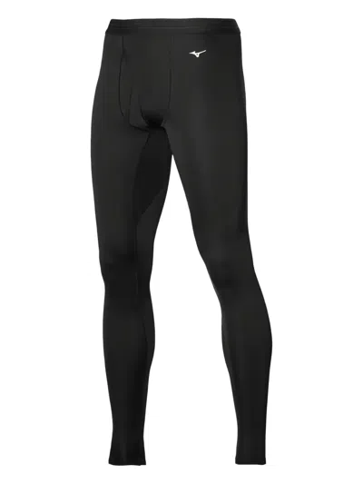Mizuno Elastic Waistband Stretch Fabric Trousers In Black
