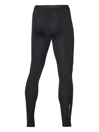Mizuno Elastic Waistband Stretch Fabric Trousers In Black