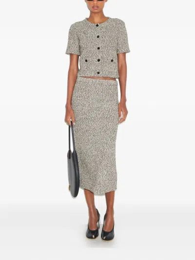 Tory Burch Tweed Button Cardigan