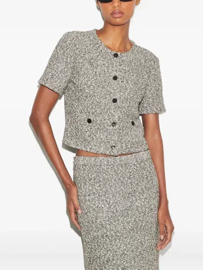 Tory Burch Tweed Button Cardigan
