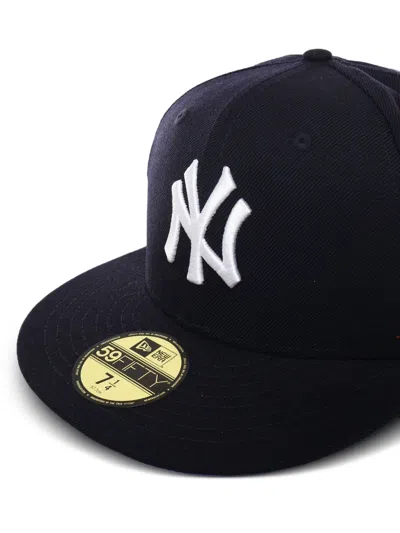 New Era New York Yankees Logo Wool Cap In Blue