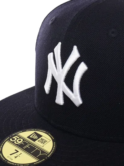New Era New York Yankees Logo Wool Cap In Blue