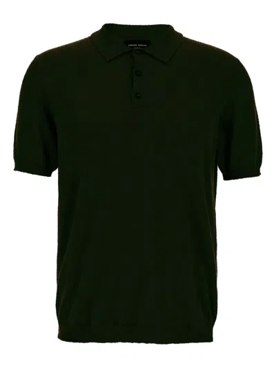 Roberto Collina Basic Polo T-shirt In Black
