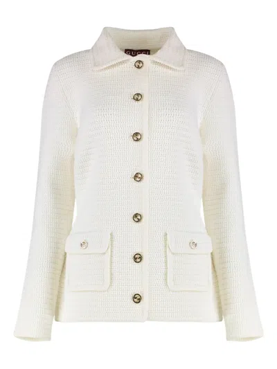 Gucci Crochet Button Cardigan