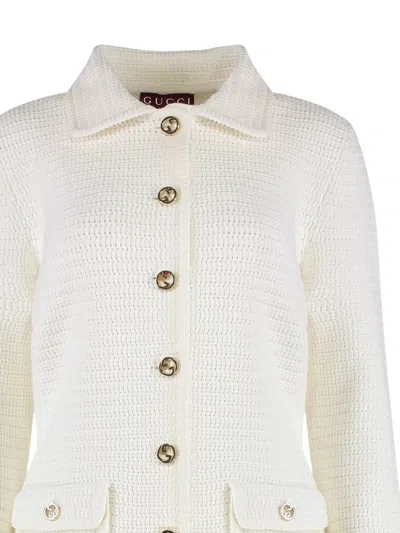 Gucci Crochet Button Cardigan
