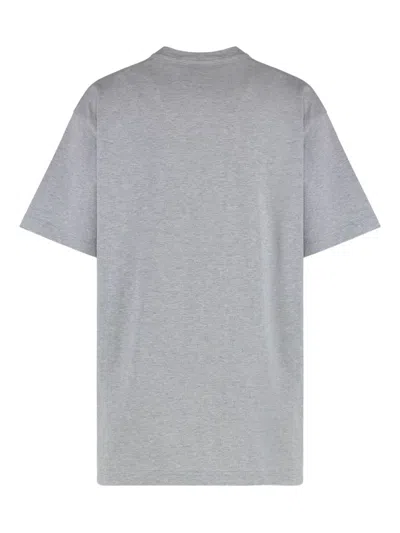 Gucci Women Grey Printed Cotton Jersey T-shirt In Gray