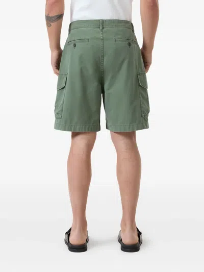 Closed Cotton Shorts In Green