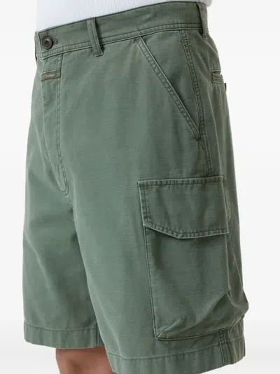 Closed Cotton Shorts In Green