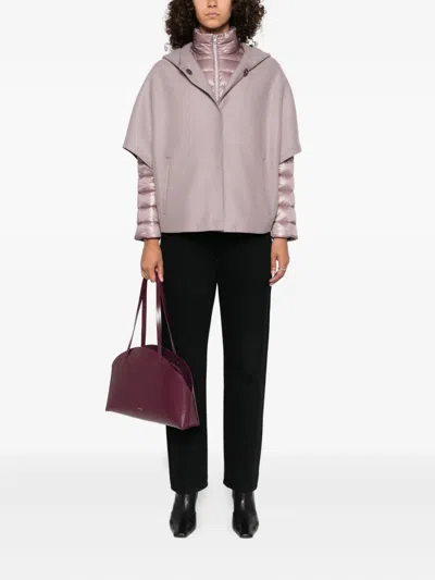 Herno Women Hooded Puffer Jacket In Pink