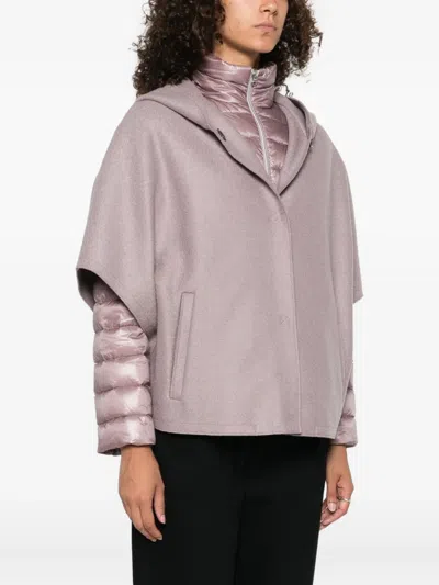 Herno Women Hooded Puffer Jacket In Pink
