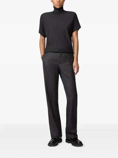 Tod's Short-sleeve Turtleneck Sweater In Black