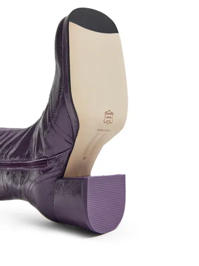 Miista Cass Patent Leather Square-toe Boots