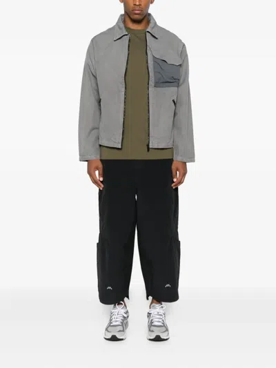 A-cold-wall* Zip-fastening Panelled Jacket In Gray
