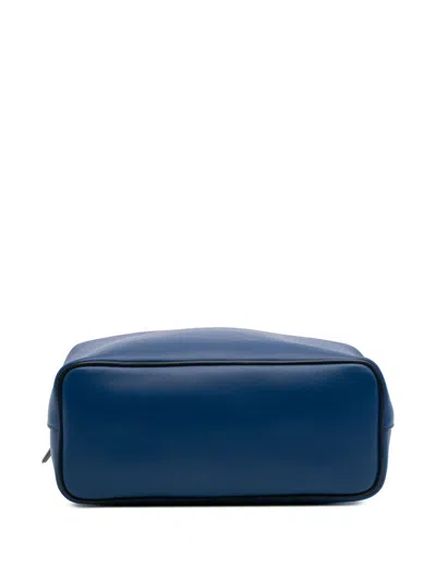 Pre-owned Celine 2017 Small Leather Soft Cube Bag Satchel In Blue
