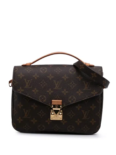 Pre-owned Louis Vuitton 2020 Monogram Pochette Metis Satchel