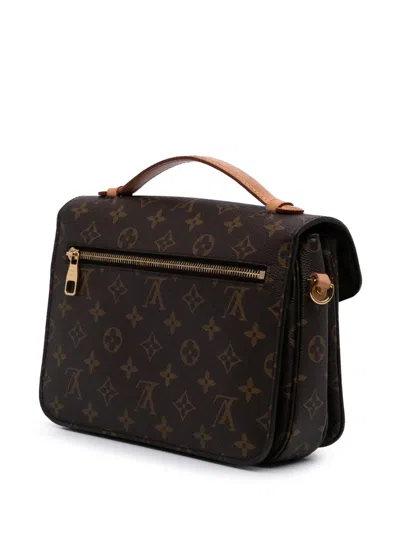 Pre-owned Louis Vuitton 2020 Monogram Pochette Metis Satchel