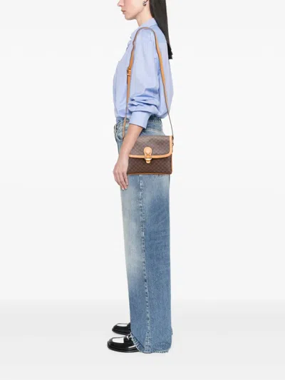 Pre-owned Celine 2011 Macadam Coated Canvas Crossbody Bag