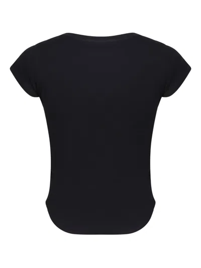 Stella Mccartney Logo Printed Crewneck T-shirt In Black