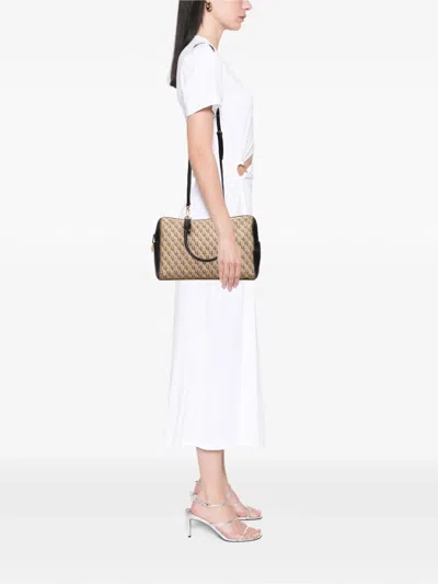 Pre-owned Bottega Veneta 20th Century Bv Monogram Canvas Satchel